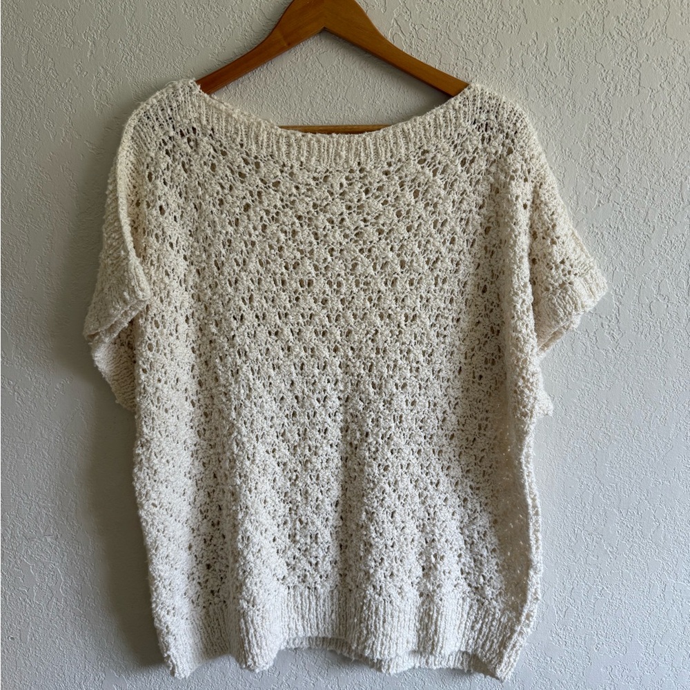 Beachy Cream Knit Sweater